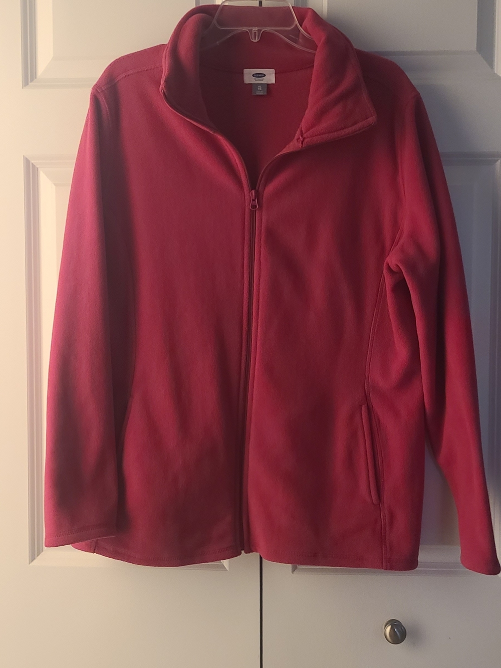 Old Navy Pink Full‑Zip Fleece - Size XL